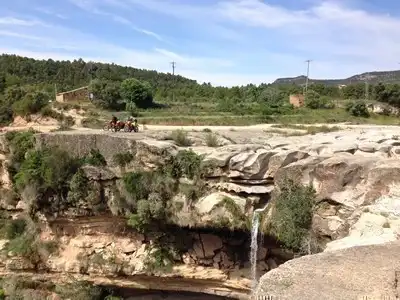Cascada de El Salt en Matarraña, Teruel, Aragón