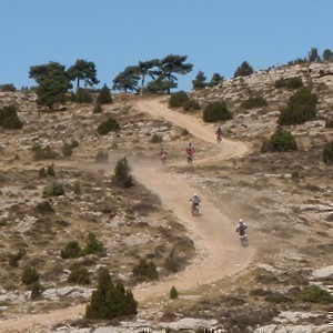Offroad riding in the mountains of Maestrazgo, Teruel