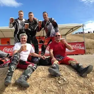 Offroad to Motorland racing circuit