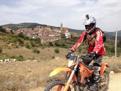Offroad motorbike tours in Aragon, Catalonia and Valencia