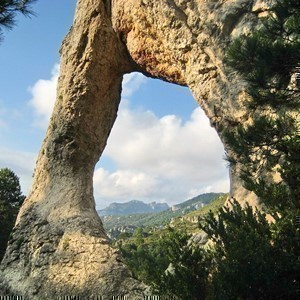 Incredible rock formation in Els Ports Natural Park