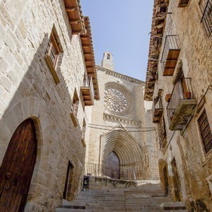 The old town in Valderrobres dates back to Medieval times