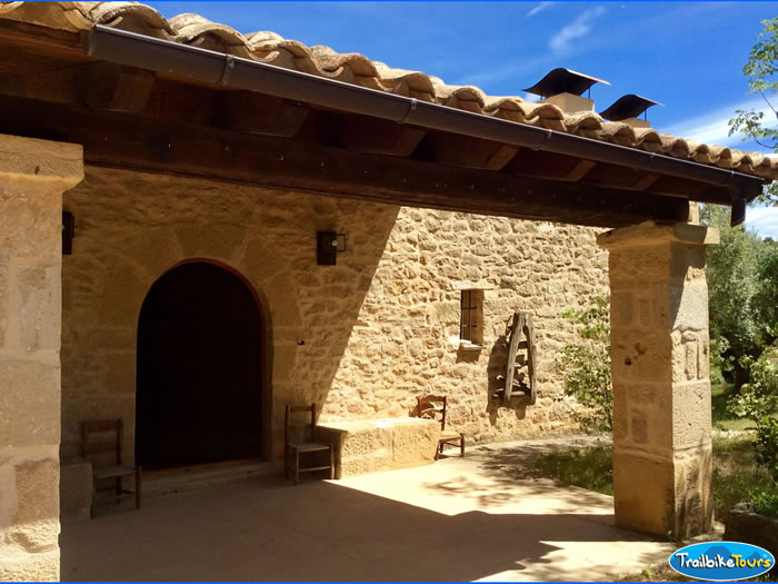 Main entrance to farmhouse