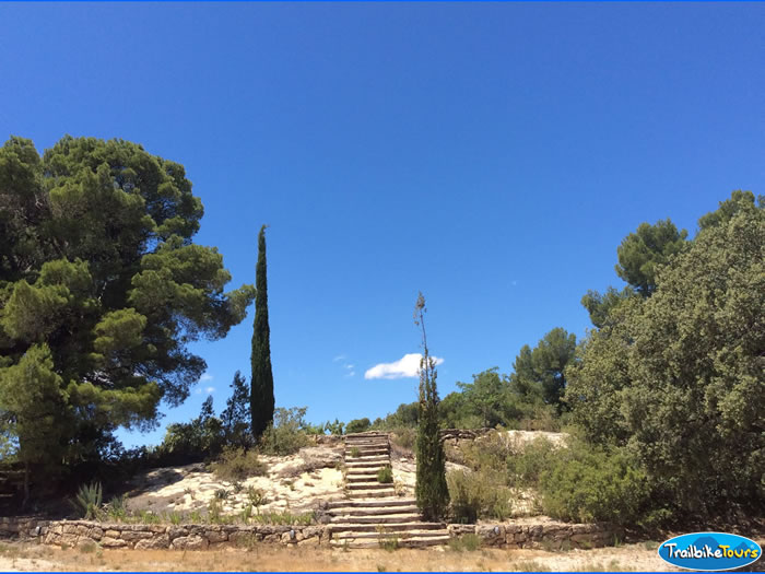 Steps up to the Yoga Circle